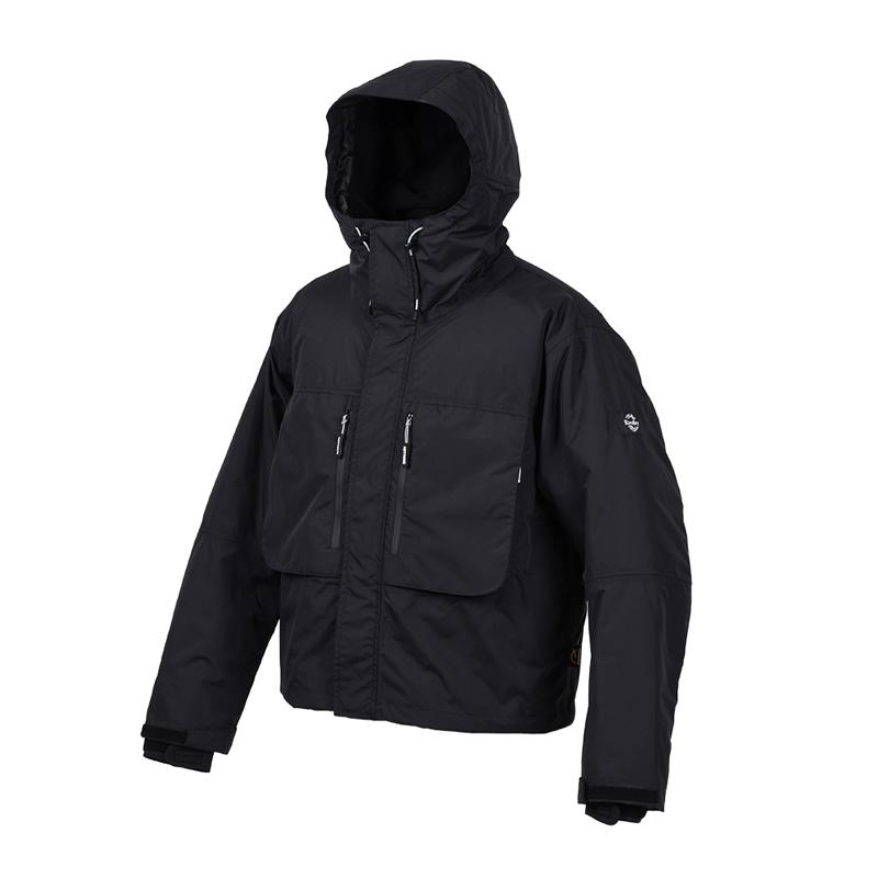 NANO フーディー リバレイ 5463 RV ウォームウェーディングジャケット ブラック XL