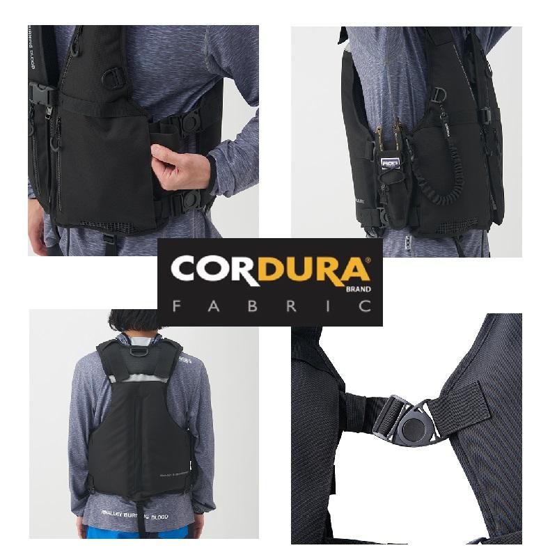 リバレイ 7563 RBB ロックショアシューティングベスト ブラック