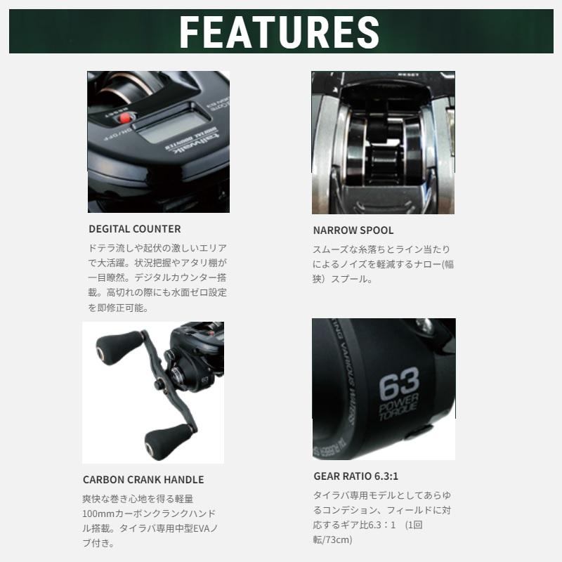 エイテック タイゲーム DGN 63 / ベイトリール タイラバ マダイ 真鯛