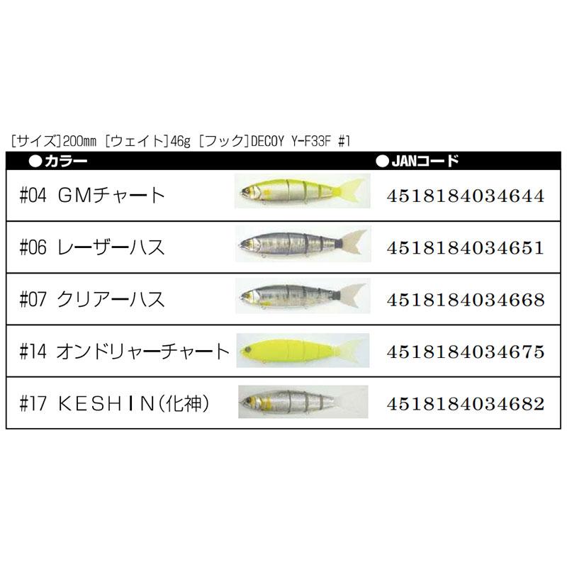 マドネスジャパン バラム200 #17 KESHIN(化神) : 釣具のFTO - 通販