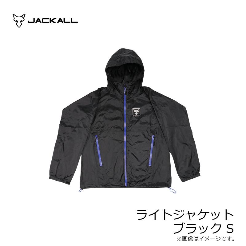 JACKALL フード付きライトジャケット ブラック JACKALL（ジャッカル） ライトジャケット S ブラック : 釣具のFTO