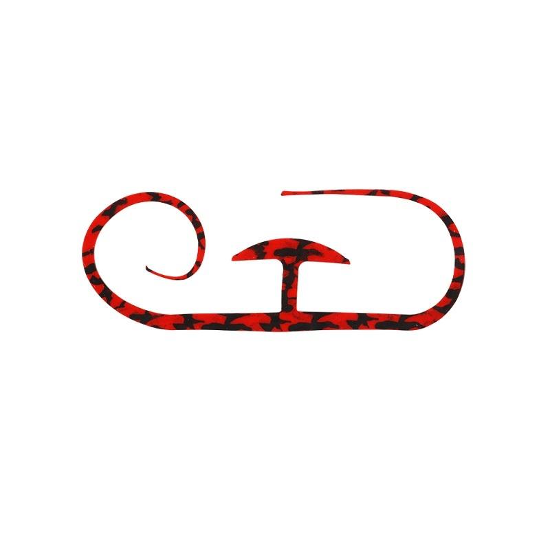 ジャッカル ビンビン玉t ネクタイ フレアフィネス F 0187 シマシマレッド Ginger掲載商品