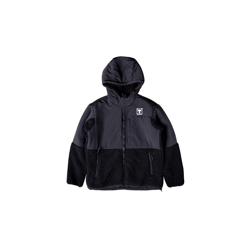 ジャッカル　フリースフーディ ブラック　XL 送料無料 ジャッカル フリースフーディジャケット ブラック L / JACKALL FLEECE