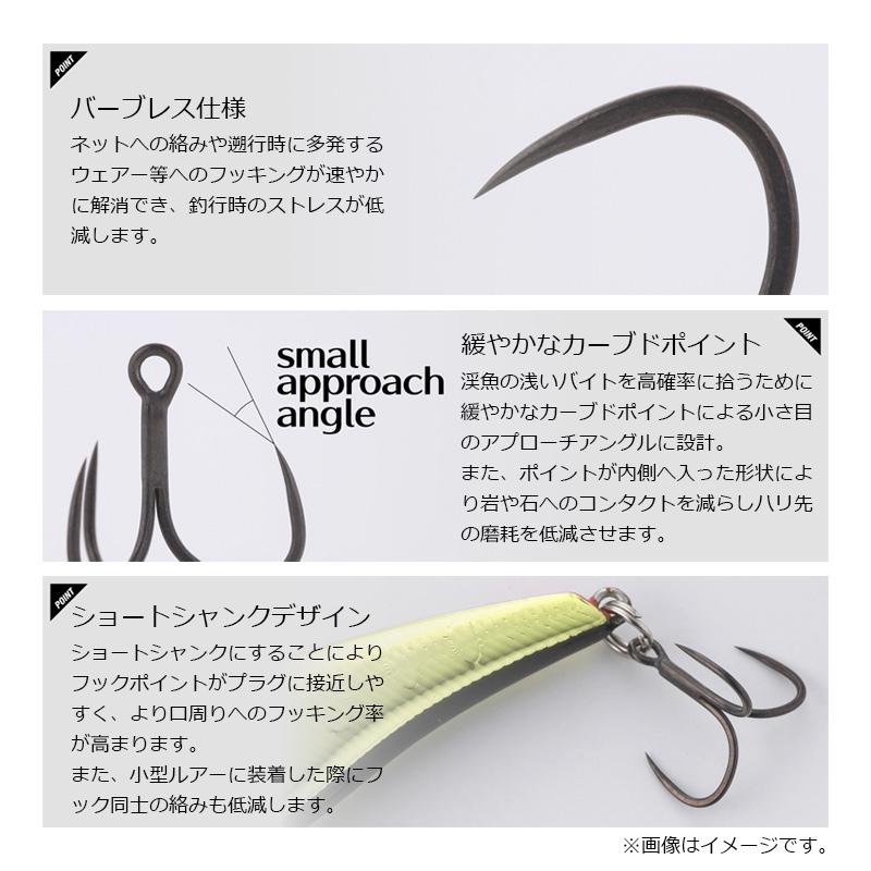 ティモン TIMONトラウティントレブルBL 20P #12 : 釣具のFTO