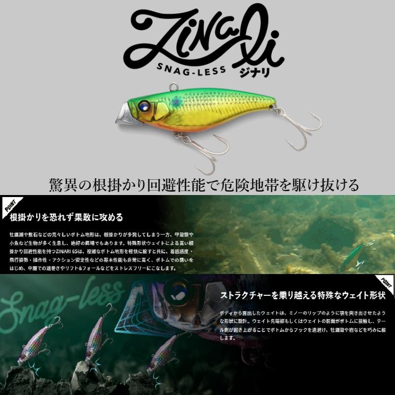 JACKALL（ジャッカル） ジナリ65HW オーロラマーカー : 釣具のFTO 