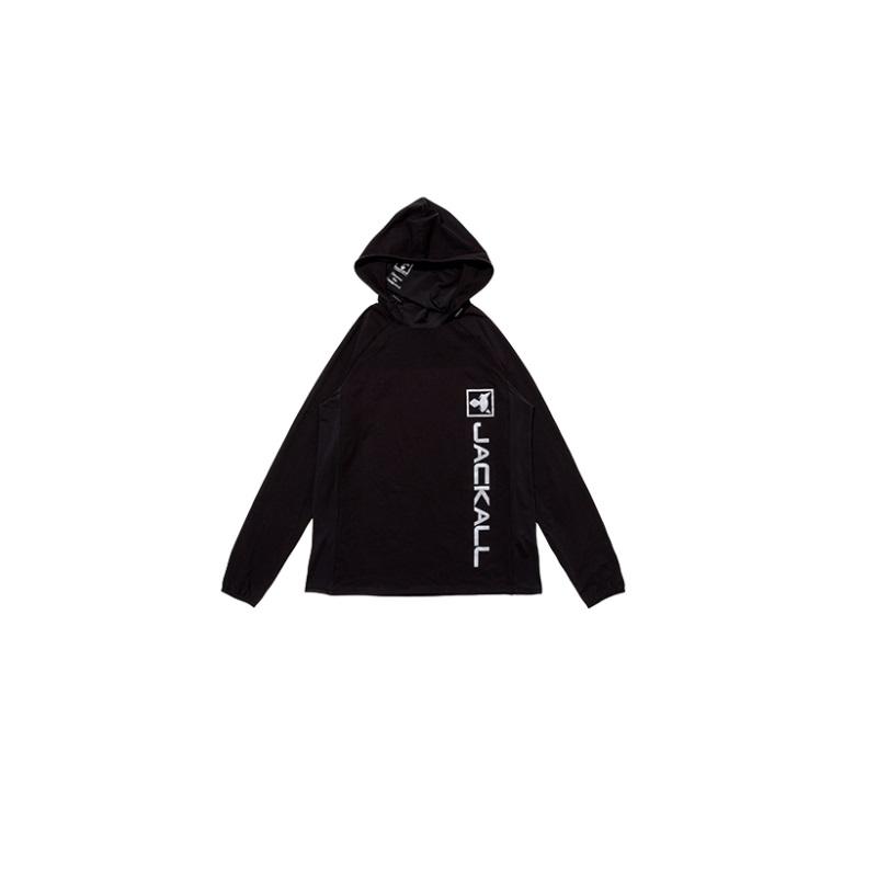 JACKALL（ジャッカル） ドライメッシュプルオーバーフーディ ブラック