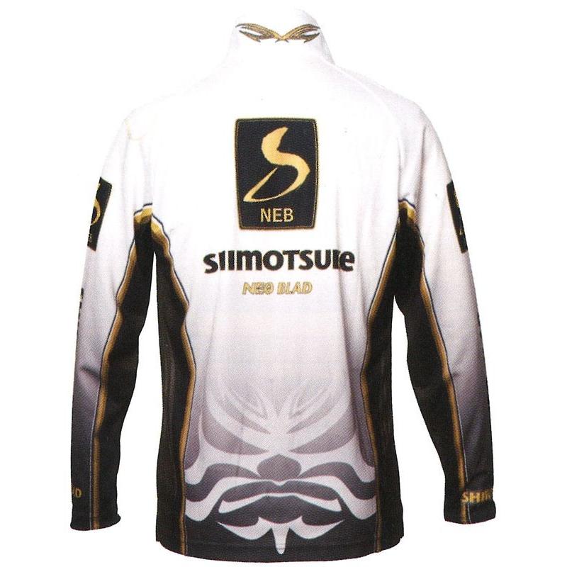 下野 SMS-460WB NEB ネオブラッドシャツWB ホワイトxブラック M / 鮎