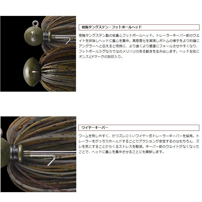 EverGreen（エバーグリーン） フットボールジグ シリコンラバーモデル