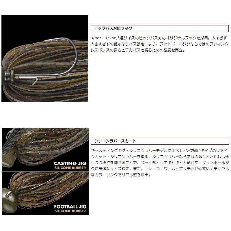 EverGreen（エバーグリーン） フットボールジグ シリコンラバーモデル