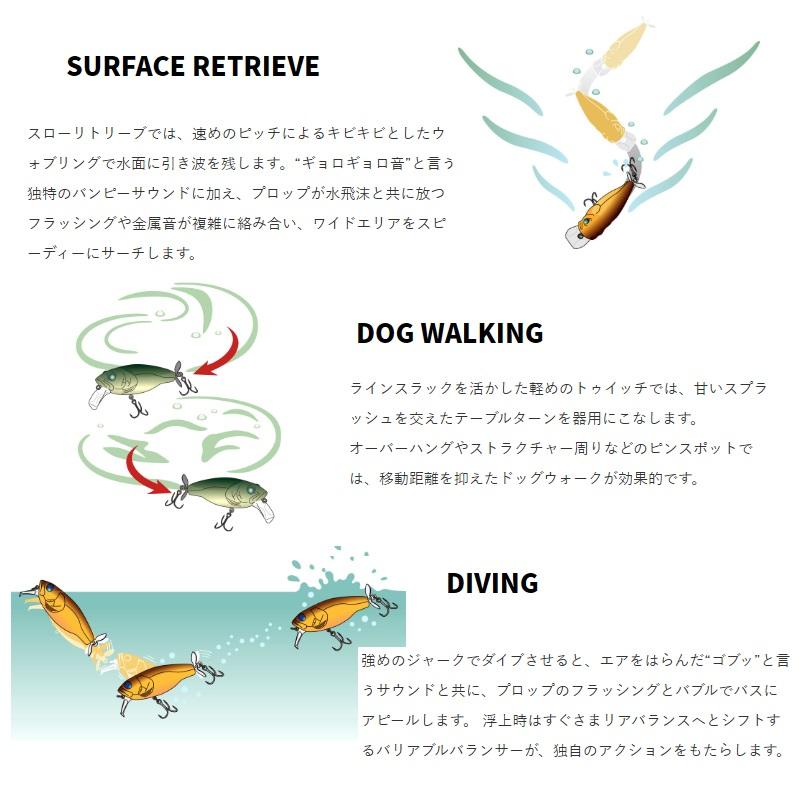 deps（デプス） バズジェットJr. #12 クリアチャートバック : 釣具の