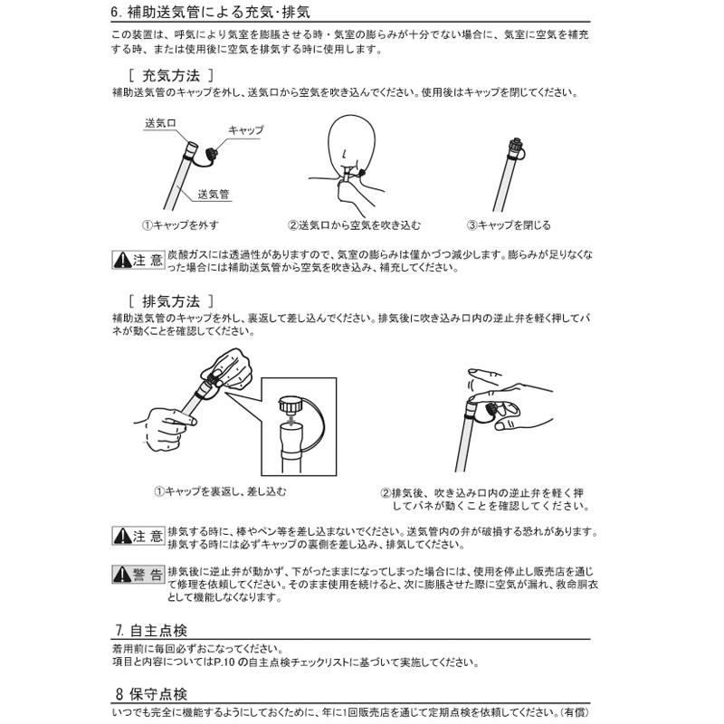 PROX（プロックス） 自動膨脹式ライフベスト検定品 PROXロゴ レッド