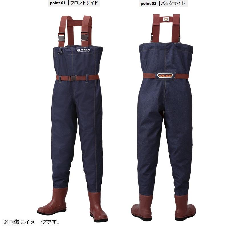 ビセオ VC5045L6L VICEO G-TEXデニムウェダー(チェスト/フェルト) 5L