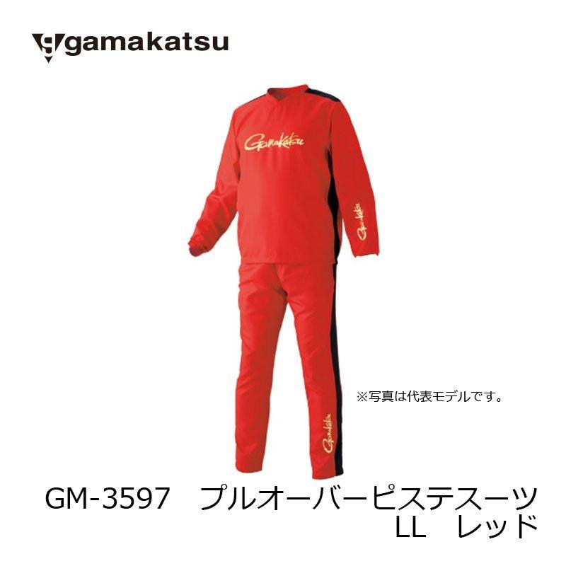 Gamakatsu（がまかつ） GM-3597 プルオーバーピステスーツ レッド LL
