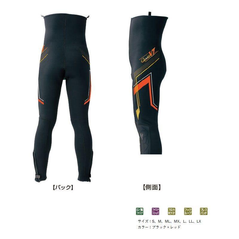 Gamakatsu（がまかつ） GM-5816 鮎タイツ(3mm厚) 競技spV7 M ブラック