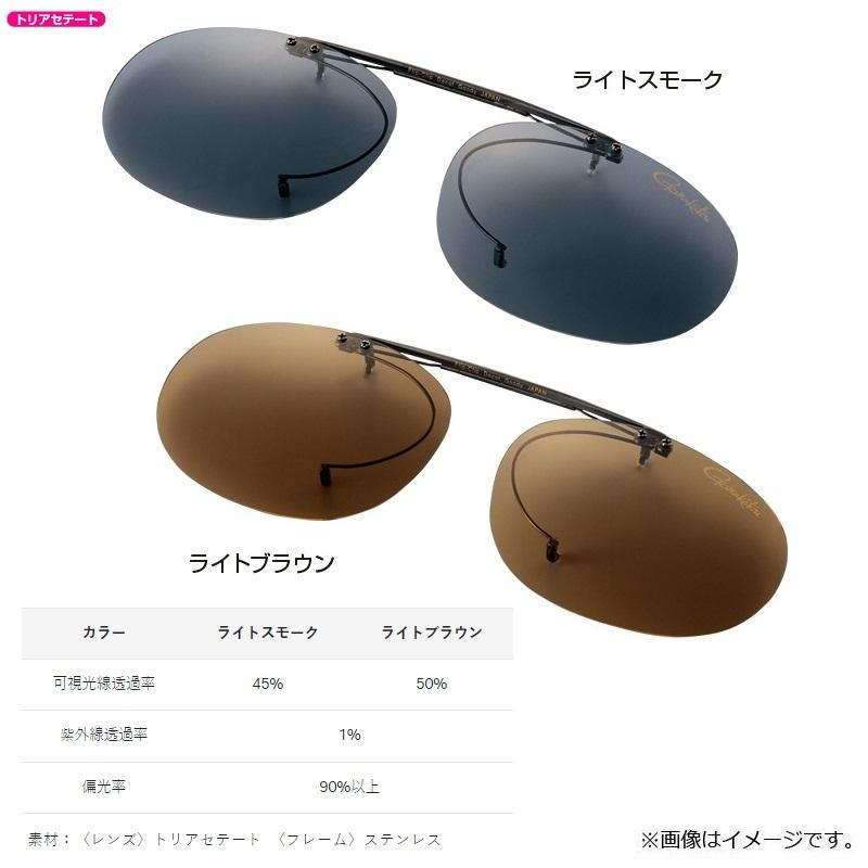 がまかつ GM1774 クリップオン偏光サングラス ライトスモークの画像