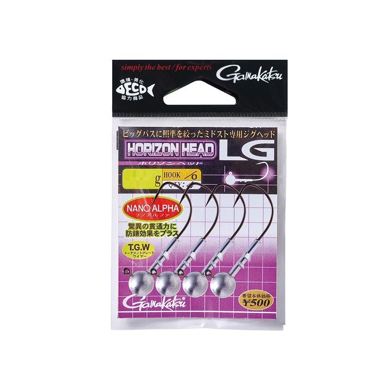 がまかつ　ホリゾンヘッドLG 3/0-6.2g　/バス ジグヘッド ミドスト 冨本タケル | Gamakatsu