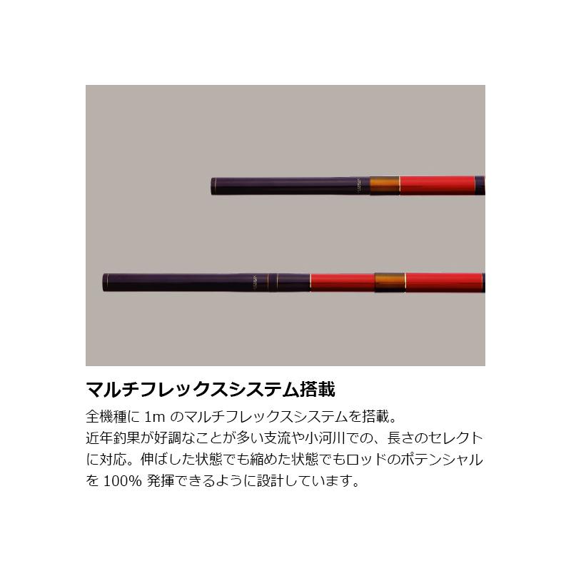 がま鮎 MILIUM 引抜早瀬 8.5m Gamakatsu（がまかつ） がま鮎 マルチフレックス100伸徹3 引抜早瀬 7.2