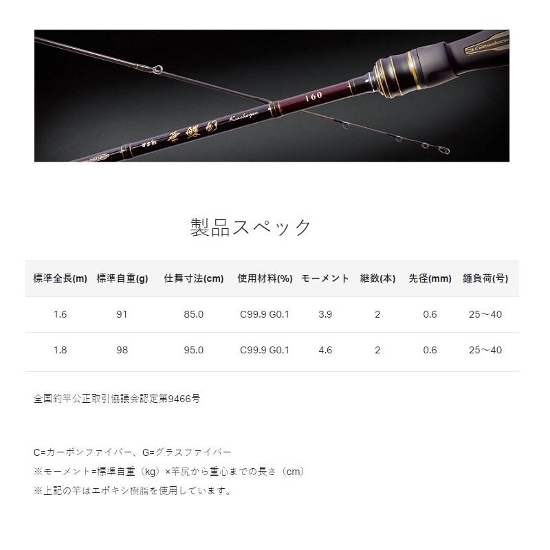 Gamakatsu（がまかつ） がま船 華鰈幻 1.6m : 釣具のFTO - 通販