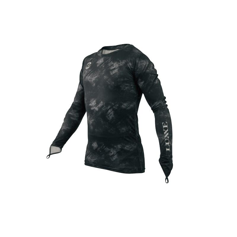 がまかつ　LE4001 アクティブクールラッシュガード L #1 ブラック