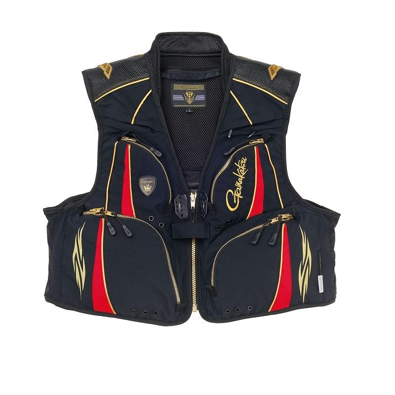 がまかつ GM2324 ウィンドストッパー ショートメッシュベスト LL ブラック Gamakatsu（がまかつ） GM2324 ウィンドストッパー ショートメッシュ