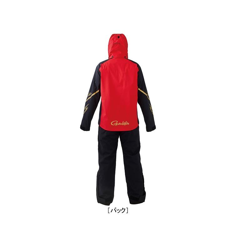 Gamakatsu がまかつ GM3658 フィッシングレインスーツ LL レッド