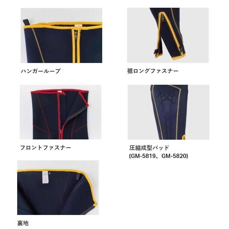Gamakatsu（がまかつ） GM5820 鮎タイツ(2mm) S ブラック/レッド