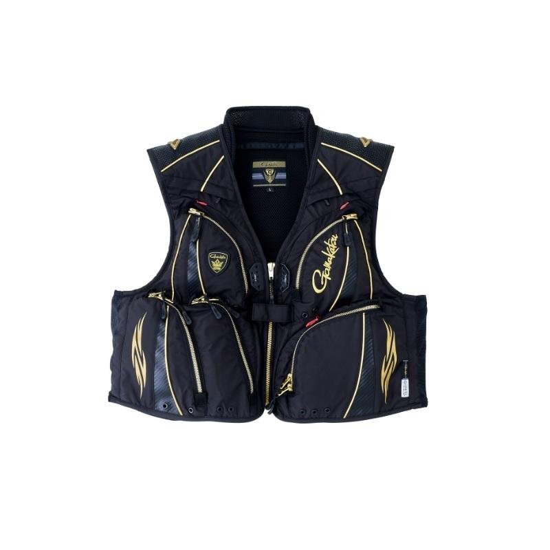 がまかつ GM2323 ウィンドストッパーハーフメッシュベスト LL ブラック　【釣具　釣り具】 Gamakatsu がまかつ GM2323 ウィンドストッパーハーフメッシュベスト