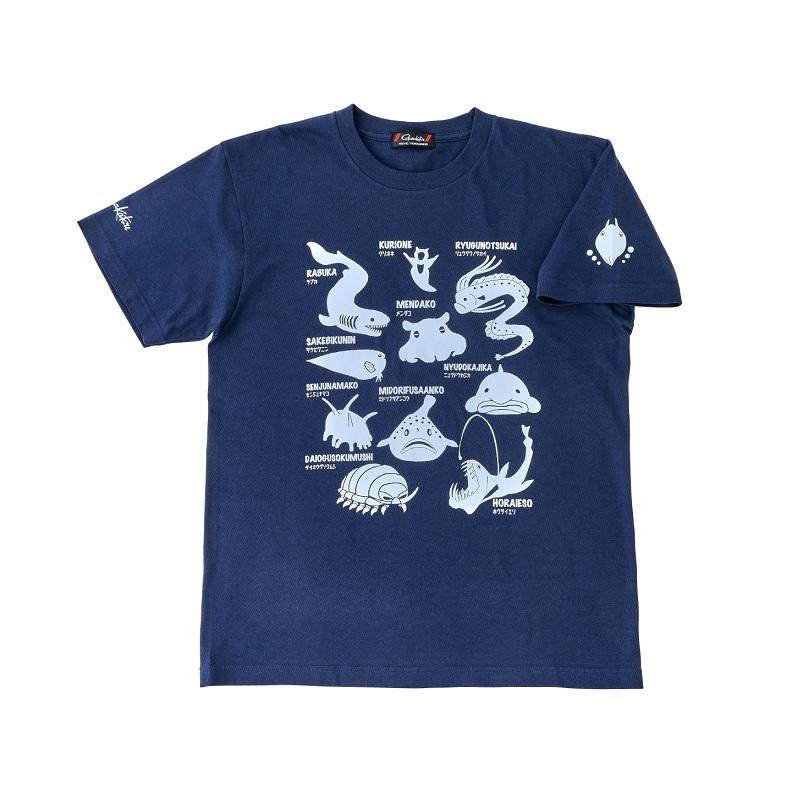 がまかつ GM3678 Tシャツ(深海生物) LL ネイビー : 4549018715651 