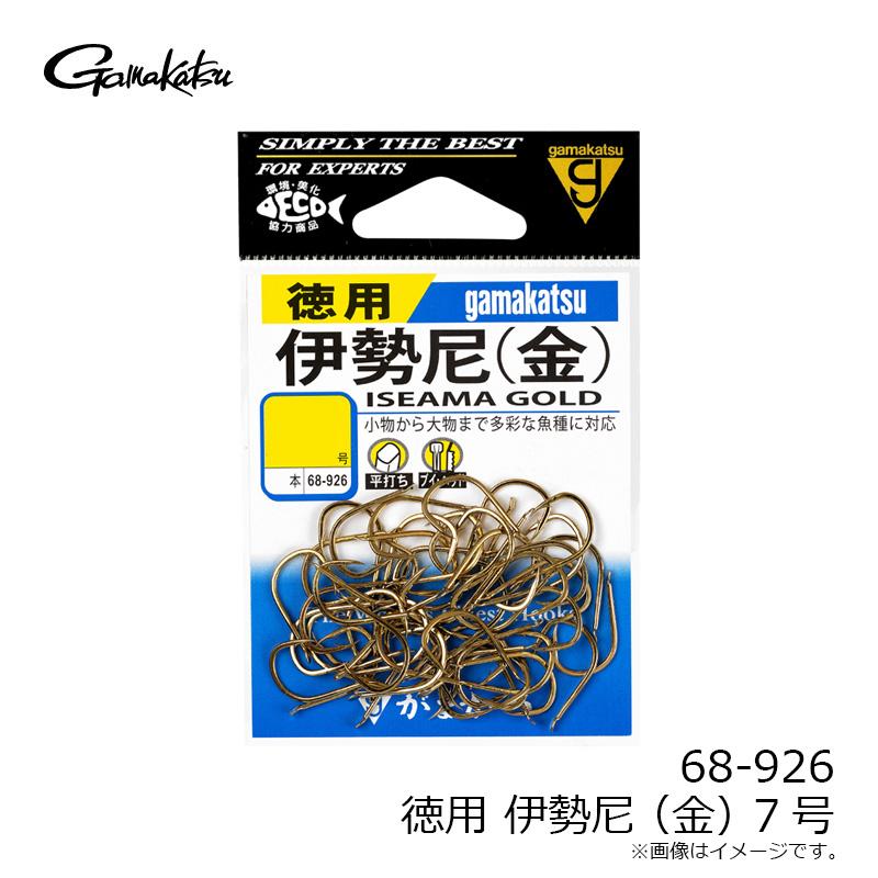 Gamakatsu（がまかつ） 68-926 バラ 徳用 伊勢尼(金) 7号 : 釣具のFTO