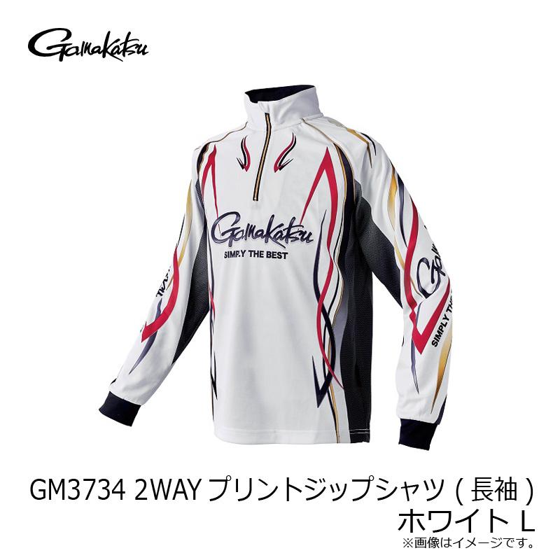 Gamakatsu（がまかつ） GM3734 2WAYプリントジップシャツ (長袖