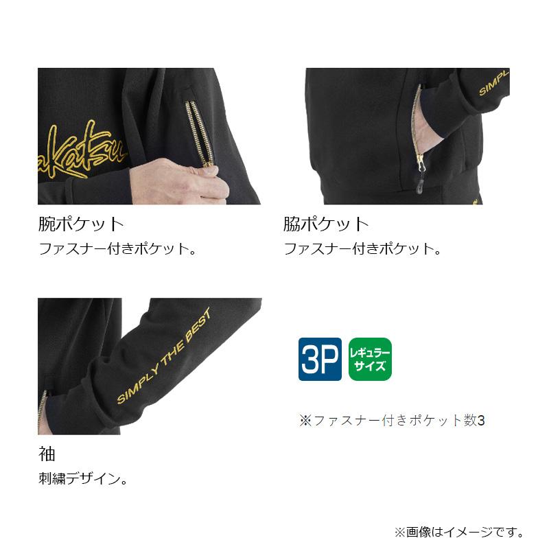 Gamakatsu（がまかつ） GM3756 クルーネックスウェットシャツ ブラック