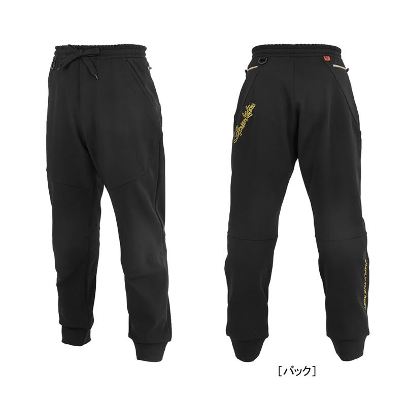がまかつ フィッシングウェア スウェットパンツ GM3757  M  ブラック×ブラック Gamakatsu（がまかつ） GM3757 スウェットパンツ ブラック/ゴールド M
