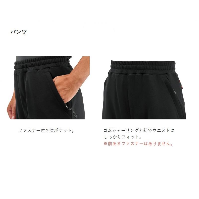 Gamakatsu（がまかつ） GM3781 ジャージスーツ (ワッペン) ブラック