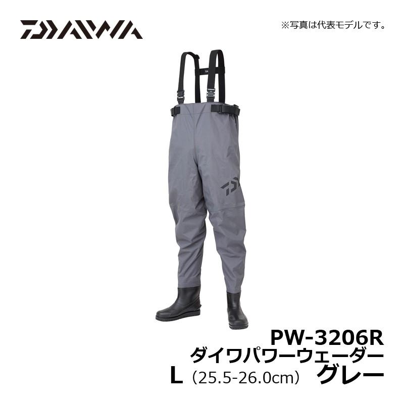 DAIWA（ダイワ） PW-3206R ダイワパワーウェーダー グレー L / 胴付