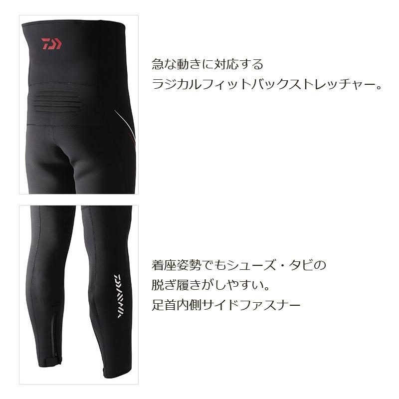 DAIWA（ダイワ） DT-4050W30 ダイワタフフィットタイツ MB ブラック