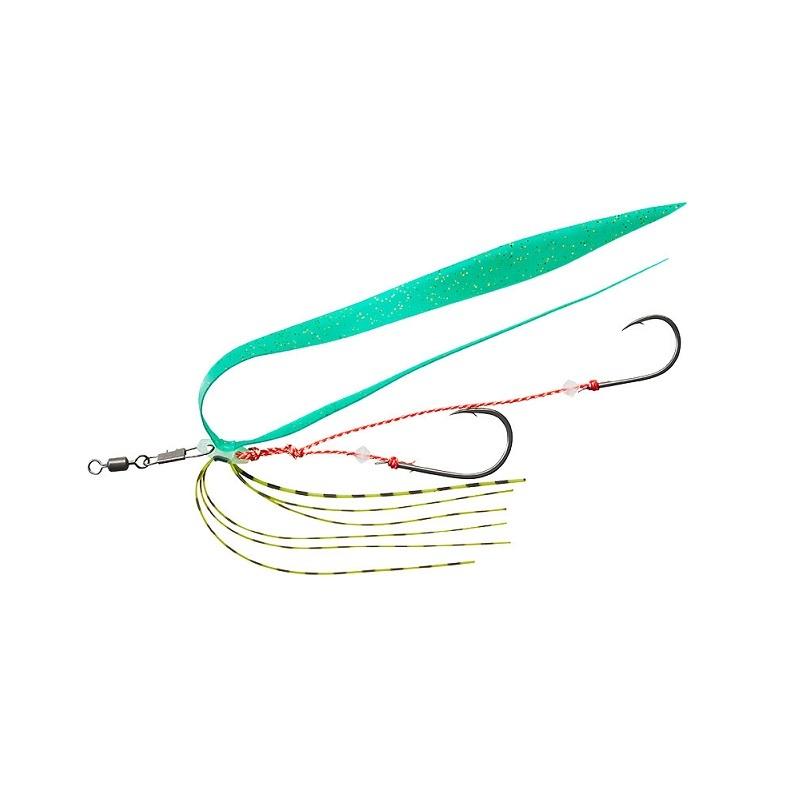 DAIWA（ダイワ） 紅牙遊動テンヤ替え針SS+エビラバ グリーンラメR