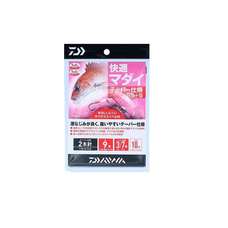 DAIWA（ダイワ） 快適マダイテーパー仕掛SS+S 2本針 9-3/7 10m : 釣具