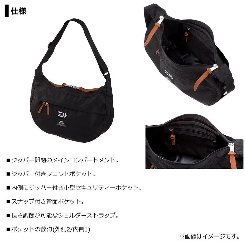 DAIWA（ダイワ） グレゴリー ショルダーバッグ(A) ブラック : 釣具の 