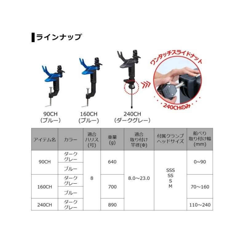 DAIWA（ダイワ） ライトホルダーα 240CH ダークグレー : 釣具のFTO