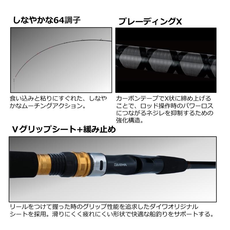 み ページ ダイワ(DAIWA) 船インターラインロッド IL 帆影・Y 80-270・Y