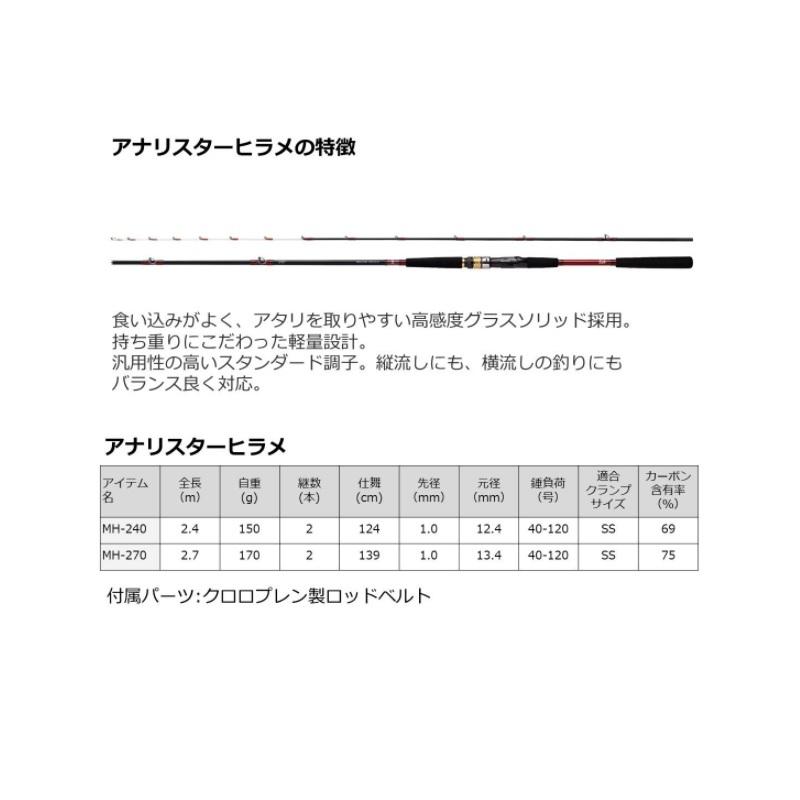 DAIWA（ダイワ） 21アナリスターヒラメ MH-270【大型1】 : 釣具のFTO