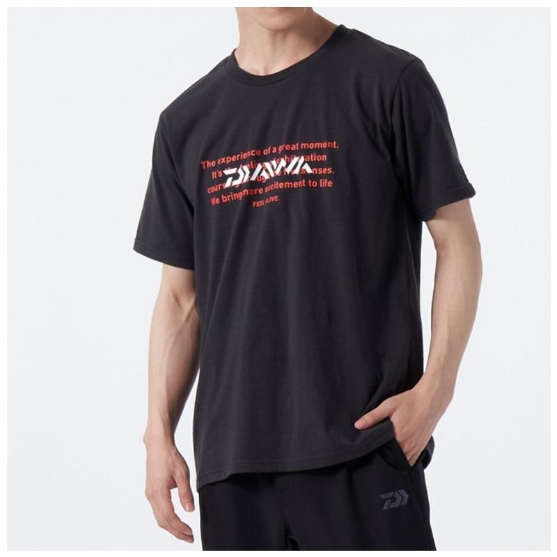 DAIWA（ダイワ） DE-6322 グラフィックTシャツ メッセージ ブラック L
