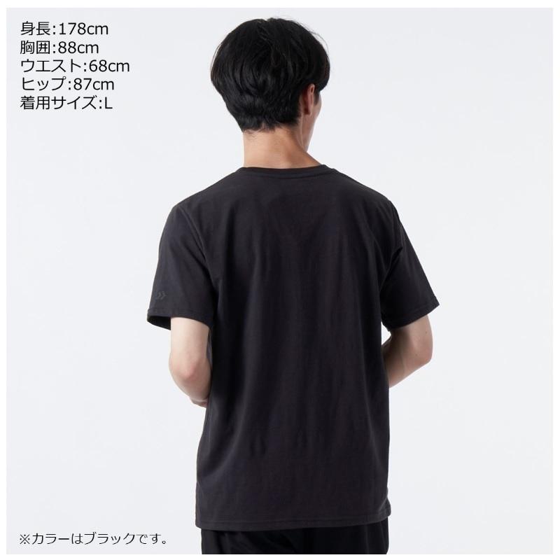 DAIWA（ダイワ） DE-6322 グラフィックTシャツ メッセージ ブラック L