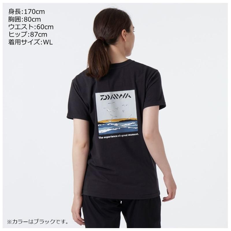 DAIWA（ダイワ） DE-6422 グラフィックTシャツ カモメ ブラック L