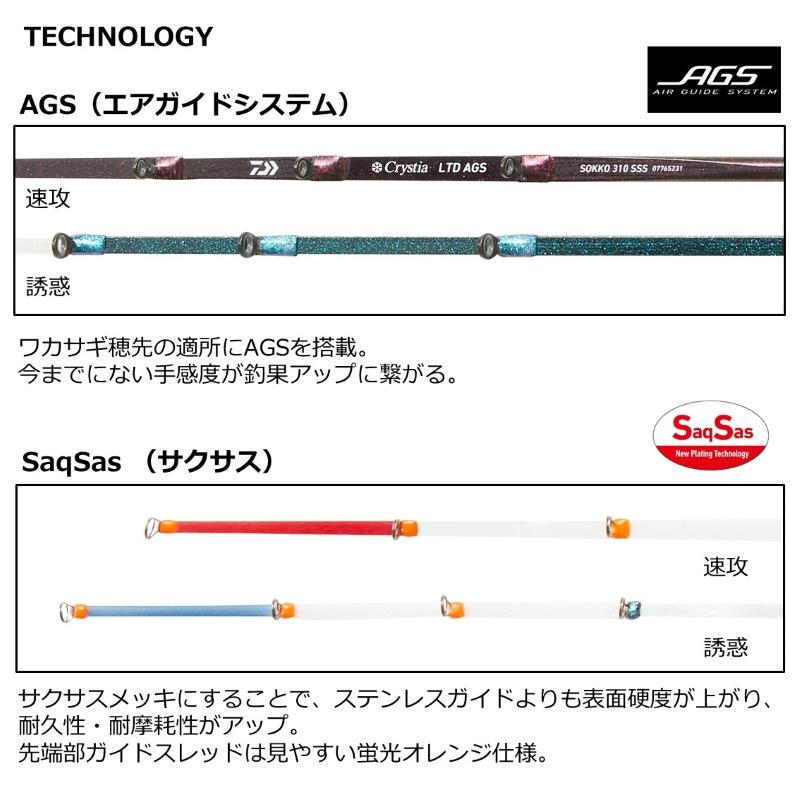 ダイワ　クリスティア ワカサギ LTD AGS 速攻 335 SSSS｜yfto｜05