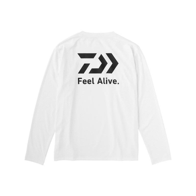 ダイワ　DE-8223 クリーンオーシャンFeelAlive.ロングTシャツ ホワイト M｜yfto｜02