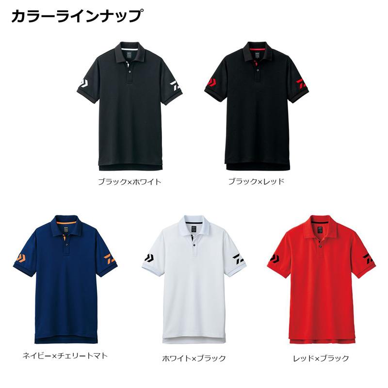 DAIWA（ダイワ） DE-7906 半袖ポロシャツ スモークイエロー×オリーブ