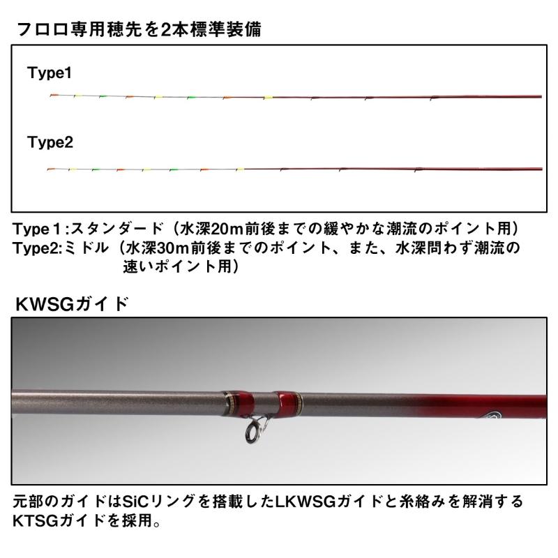 DAIWA（ダイワ） BJイカダEX メタルT 127 / イカダ 竿 : 釣具のFTO