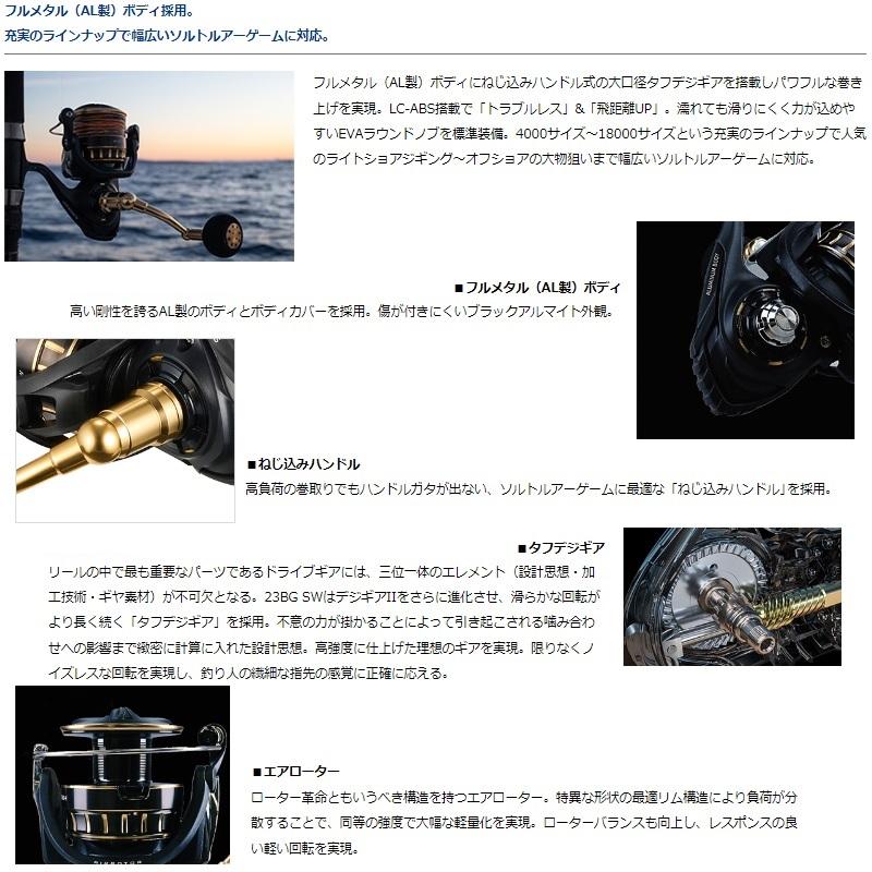 DAIWA(釣り) ダイワ 23BG SW 18000 /スピニングリール : 釣具 DAIWA(釣り) ダイワ 23BG SW 18000 /スピニングリール : 釣具