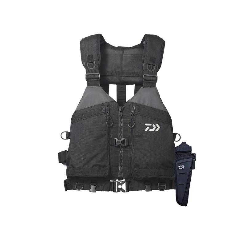 (未使用)DAIWA タクティカルロックショアベストDF-4023 DAIWA（ダイワ） DF-4023 タクティカルロックショアベスト ブラック